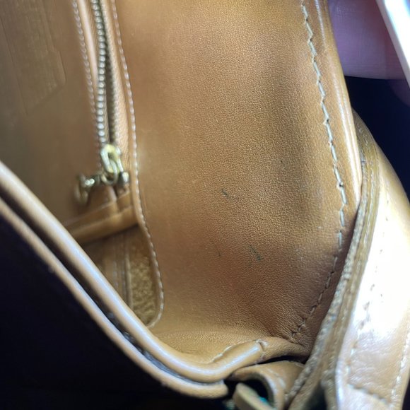 Coach 9083 vintage legacy bucket bag shoulder purse light tan leather brown - Picture 8 of 12